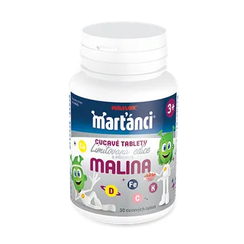 Walmark Marťánci cucavé tablety malina 30 tbl.