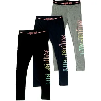 ACTIVE SPORTS DÍVČÍ LEGÍNY "SUPER GIRL" Barva: černá, Velikost: 176