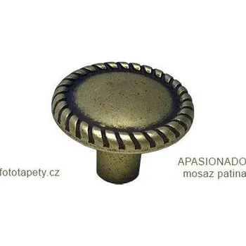 Nábytkové kování kovový knopek APASIONADO Varianta: APASIONADO mosaz patina