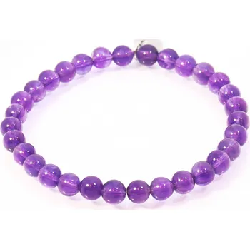 Náramek Minerální náramek ametyst 6mm - Sadre.cz