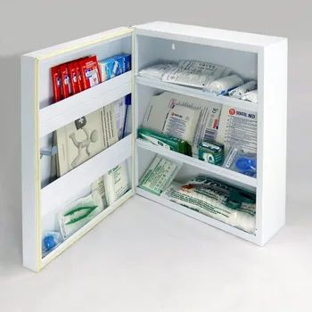 Lékárnička Kovová lékárnička s těsněním proti prachu, pro školy