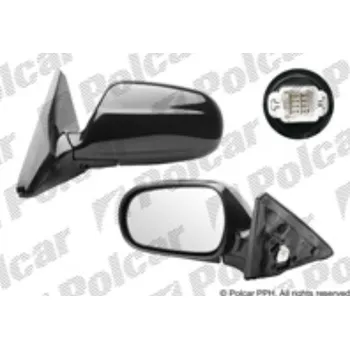 Auto zrcátko Zpětné zrcátko HONDA CIVIC (EJ/EK) 3D HB/SDN JP - el., černé