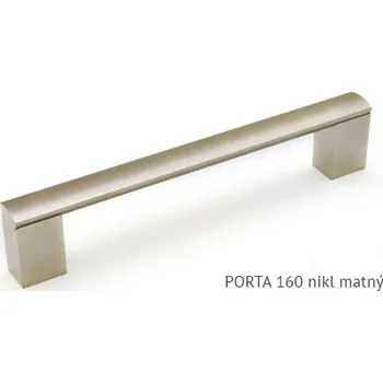 Nábytkové kování kovová úchytka PORTA A - nikl matný, 96,128,160,192,224,256,320,432,532 Varianta: PORTA A 160 nikl matný