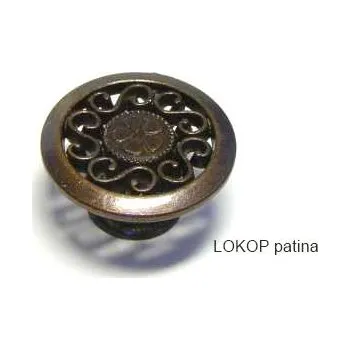 Nábytkové kování kovový knopek LOKOP Varianta: LOKOP 38 patina