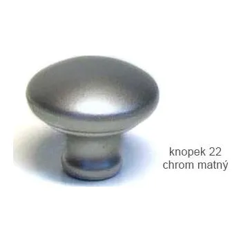 Nábytkové kování kovový knopek 22 Varianta: knopek 22 chrom matný