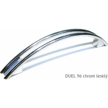 Nábytkové kování kovová úchytka DUEL 96,128 Varianta: DUEL 128 chrom lesklý, poslední 1 ks