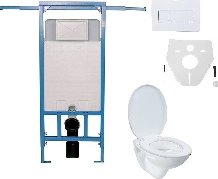 Závěsný wc komplet NIAGARA FIX PLUS pro bytové jádro