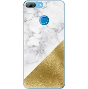 Pouzdro na mobilní telefon Odolné silikonové pouzdro iSaprio - Gold and WH Marble - Huawei Honor 9 Lite