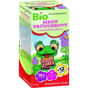 Přírodní produkt Mediate Pohádkový průduškový sirup s mateřídouškou Bio 250 g