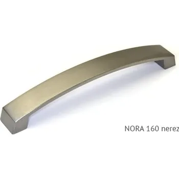 Nábytkové kování kovová úchytka NORA 128,160,192,256, 320 nerez Varianta: NORA 160 nerez