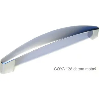 Nábytkové kování kovová úchytka GOYA 128 Varianta: GOYA 128 chrom matný