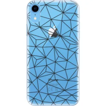 Pouzdro na mobilní telefon Odolné silikonové pouzdro iSaprio - Abstract Triangles 03 - black - iPhone XR