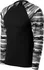 Pánské tričko Malfini Camouflage LS šedé/černé L