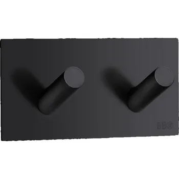 Držák na ručník SMEDBO BESLAGSBODEN BB1093 design. dvojháček samolepící-matná černá-délka 90mm