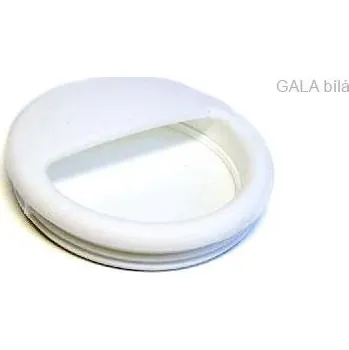 Nábytkové kování Plastová zápustná úchytka GALA Varianta: GALA bílá