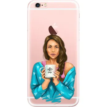 Pouzdro na mobilní telefon Odolné silikonové pouzdro iSaprio - Coffe Now - Brunette - iPhone 6 Plus/6S Plus