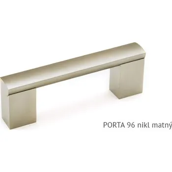 Nábytkové kování kovová úchytka PORTA A - nikl matný, 96,128,160,192,224,256,320,432,532 Varianta: PORTA A 96 nikl matný