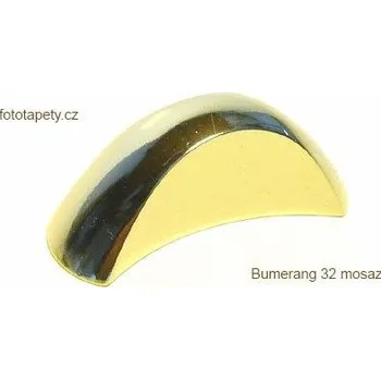 Nábytkové kování kovová úchytka BUMERANG 32 Varianta: mosaz