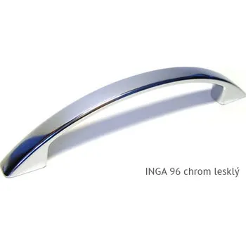 Nábytkové kování kovová úchytka INGA 96,128 Varianta: INGA 96 chrom lesklý