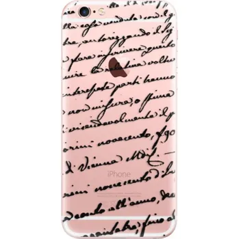 Telefonní příslušenství Odolné silikonové pouzdro iSaprio - Handwriting 01 - black - iPhone 6 Plus/6S Plus