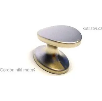 Nábytkové kování kovový knopek GORDON nikl matný