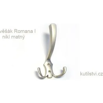 Věšák kovový věšák ROMANA I Varianta: věšák ROMANA I nikl matný