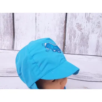 Čepice Čepice Dráče Vojta tyrkys s letadlem velikost čepic: 50-52cm (2-4 roky, RDX vel. 4)