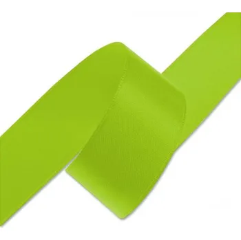 Stuha Stuha saténová 40mm - žlutozelená - 1m