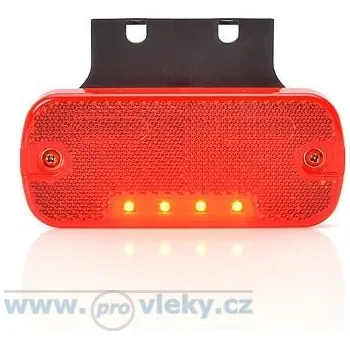WAS Svítilna poziční W128 červená LED vč. odrazky