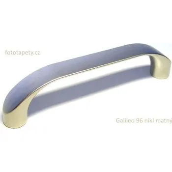 kovová úchytka GALILEO 96,128 Varianta: GALILEO 96 nikl matný