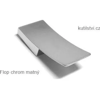 kovový knopek Flop chrom matný