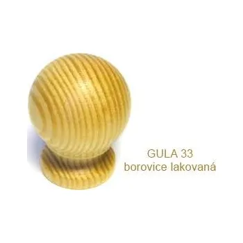Nábytkové kování knopek dřevěný GULA 33 Varianta: GULA 33 borovice lakovaný