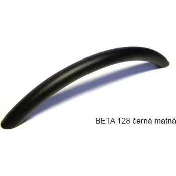 Nábytkové kování kovová úchytka BETA 128-Doprodej Varianta: Beta 128 černá matná