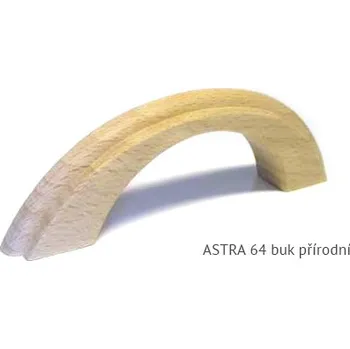 Nábytkové kování dřevěná úchytka ASTRA 64,96 Varianta: ASTRA 64 buk přírodní