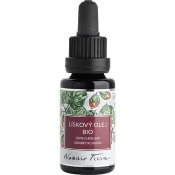 Rostlinný olej Nobilis Tilia Lískový olej bio 20 ml - fialové sklo