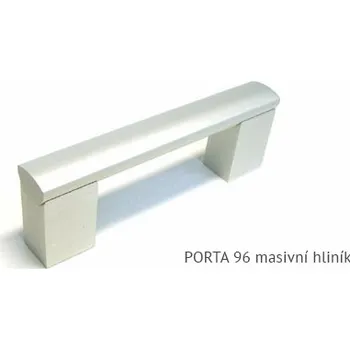 kovová úchytka PORTA - eloxovaný hliník, 96,128,160,192,224,320,432,532,736 Varianta: PORTA 96 masivní hliník