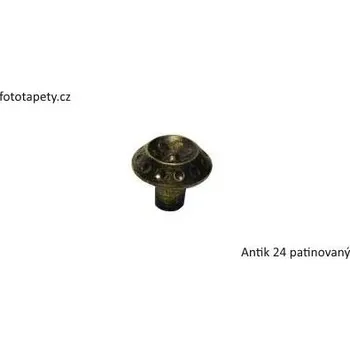 Nábytkové kování kovový knopek ANTIK 24,32 Varianta: ANTIK 24 mosaz patina