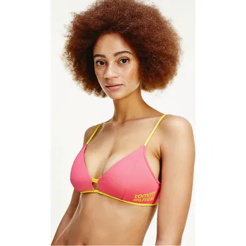 Dámské plavky Vrchní díl dámských plavek UW0UW02107-TJN růžovožlutá - Tommy Hilfiger růžovo žlutá S
