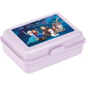 Svačinový box Ledové království : Box na svačinu, plastový 17,8cm x 15,2cm x 6cm Box na svačinu