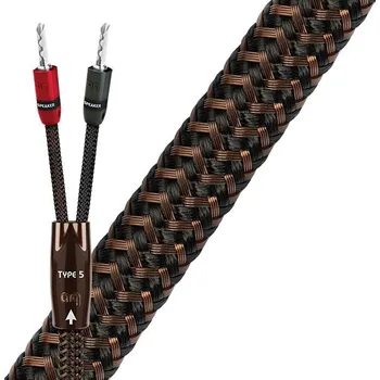 Audio kabel Audioquest Type 5 FR - Banánky stříbrné 3m (Univerzální, léty prověřený reproduktorový kabel s kombinací vodičů PDSC+ a LGC, 3m)