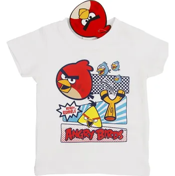 Chlapecké tričko Angry Birds bílé tričko pro kluky Velikost: 67