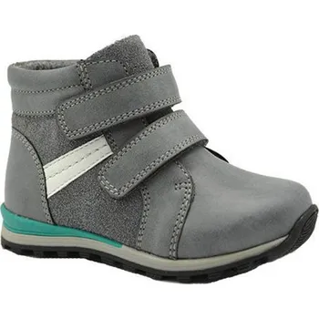 Chlapecké polobotky boty chlapecké vycházkové zateplené, Bugga, B00135-09, šedá - 28