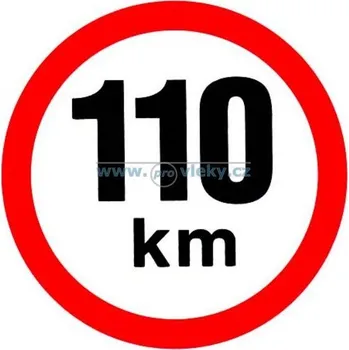 Tanatech Samolepka rychlost 110 km/hod 15cm