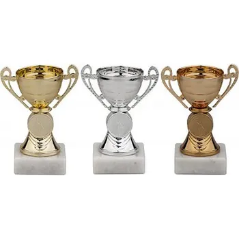 Barevný pohár - kalich s uchy - Barva: Zlatá Výška: 12cm Text: Žádný