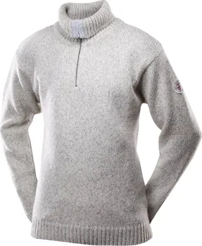 Pánský svetr Devold Classic Nansen Sweater Zip Neck 386 šedý
