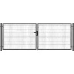 Brána výplň svařovaný panel 3D, výška 105x400 cm FAB antracit