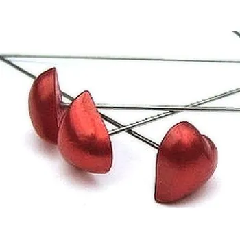 Party dekorace Špendlík srdce červené - 1 ks