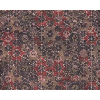 Tapeta Vliesová tapeta 373913 červená, růžová, zlatá, geometrická, květy / Tapety na zeď 37391-3 New Walls (0,53 x 10,05 m) A.S.Création