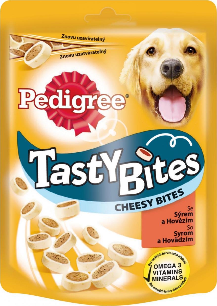 Pedigree Tasty Bites Cheesy Bites 140 g od 47 K Zbozi.cz