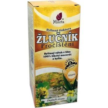 Přírodní produkt Milota Tinktura Žlučník pročištění 100ml